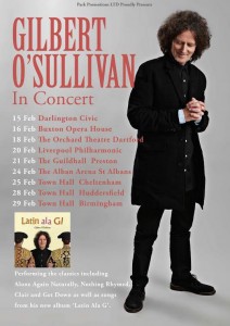 Gilbert O'Sullivan with www.amamusicagency.ie